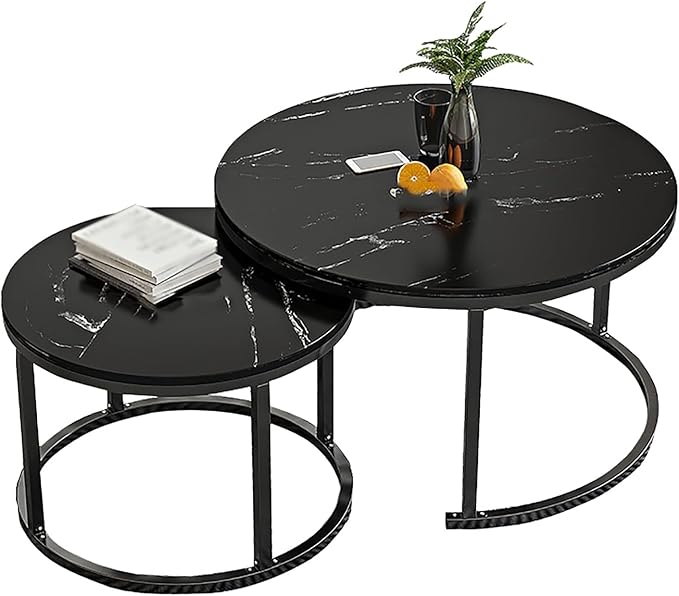 Table Modern Round Coffee Tables, for Living Room Circle Center Cocktail Table