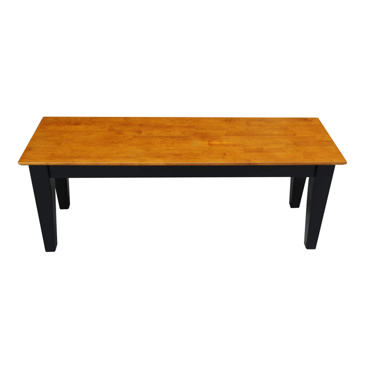 Shaker Bench, Black/Cherry Finish