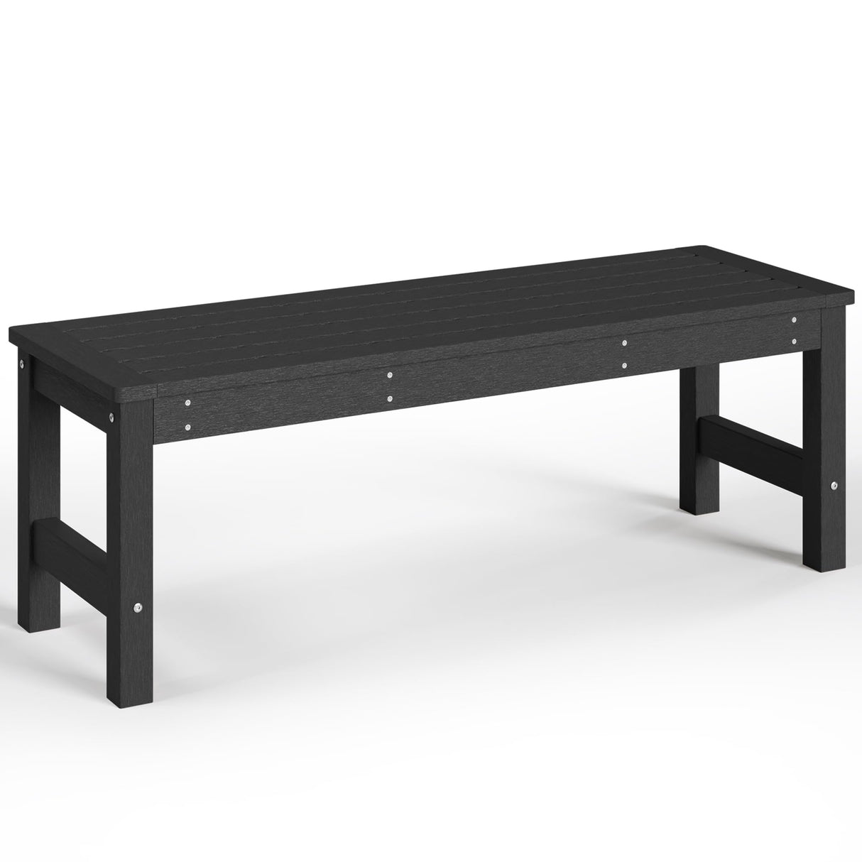 Outdoor Bench, 48’’ All Weather and Fade Resistant Knight Bench