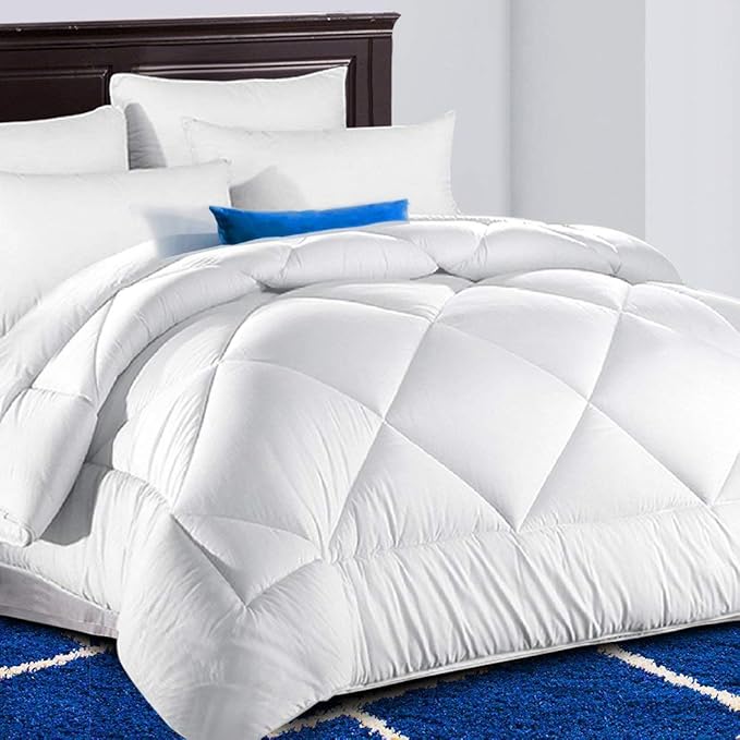 All Season Queen Comforter Winter Warm Summer Soft Quilted Down Alternative Duvet
