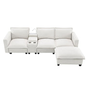 Modern Sectional Comfy Cloud Sofa,4 Seat Chenille Modular Couch