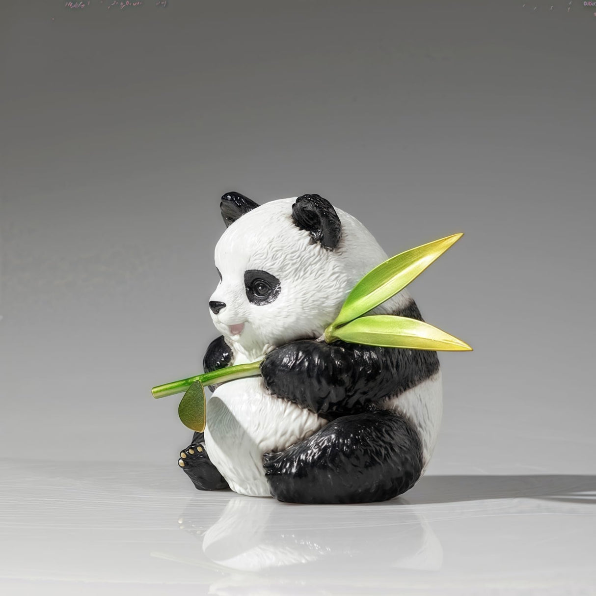 Pure Copper Panda Statue, Panda Figurine, Panda Sculptures, Panda Figure, Panda Decor