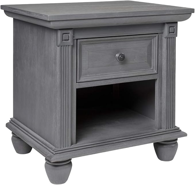 London Lane Nightstand, Arctic Gray