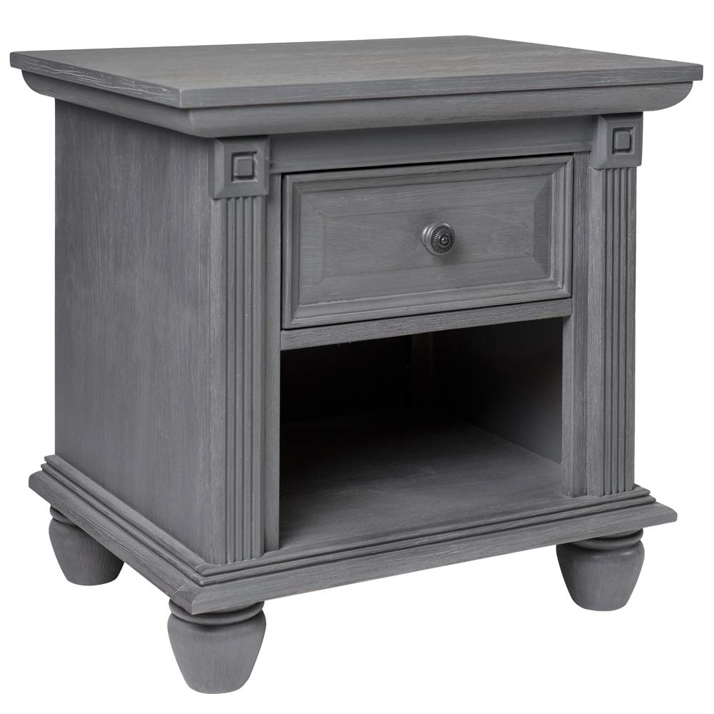 London Lane Nightstand, Arctic Gray