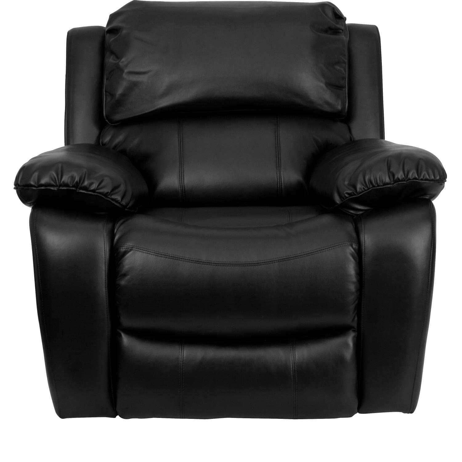 RockPort LeatherSoft Rocker Recliner Chair – Plush Bustle Back