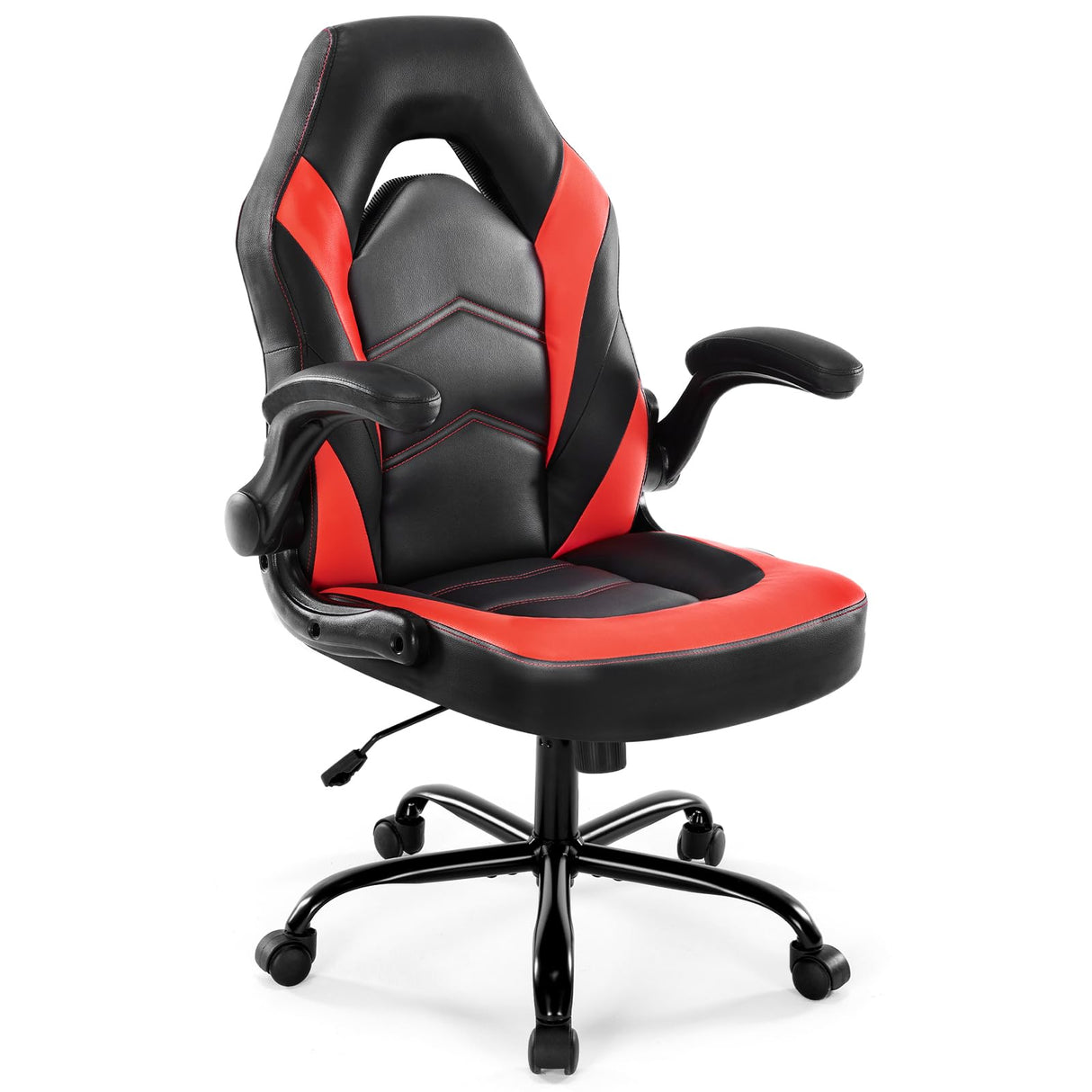 Ergonomic Computer Gaming Chair - Home Office Desk with PU Leather Lumbar Support