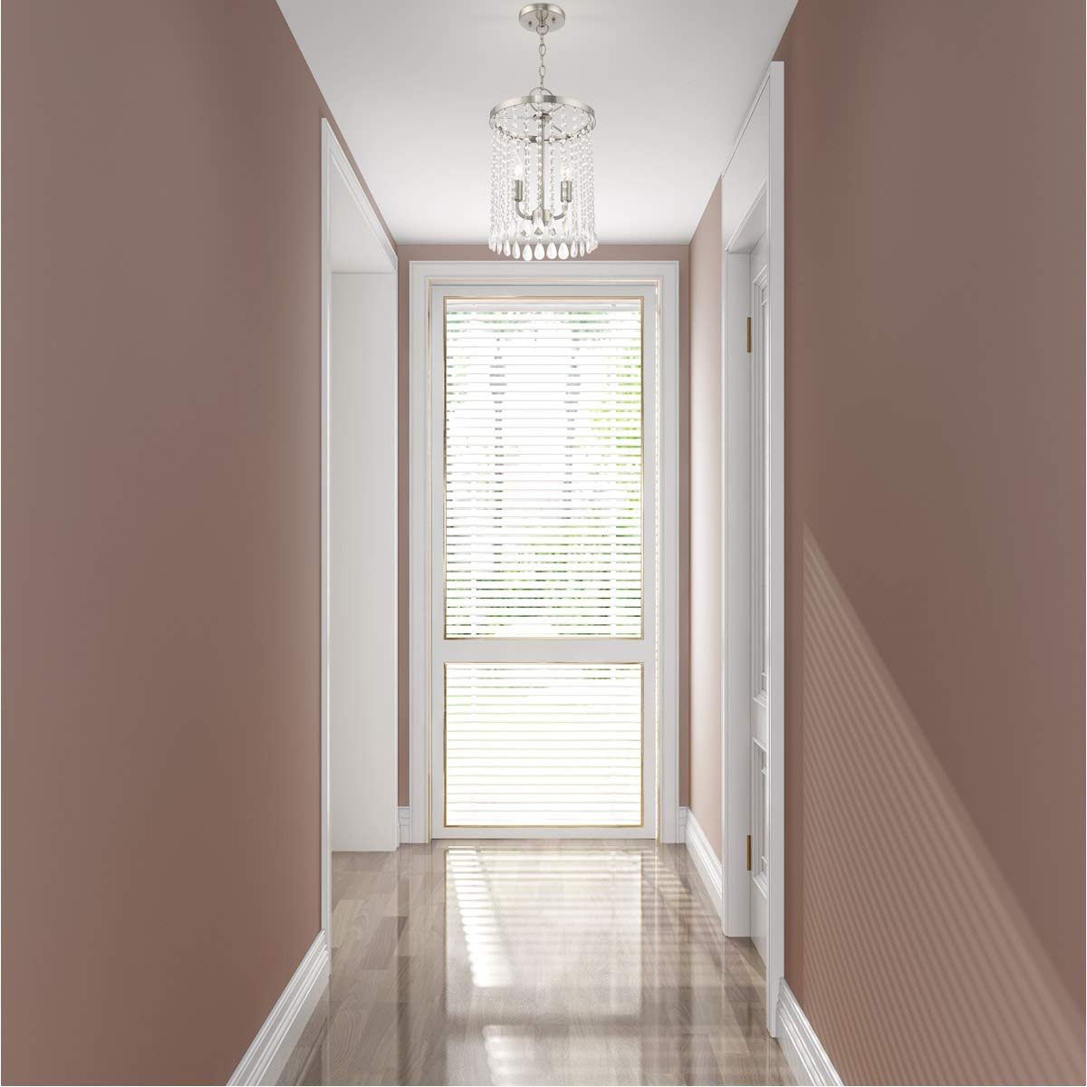 Lighting 1063-91 Neptune 3-Light Bath Light, Brushed Nickel