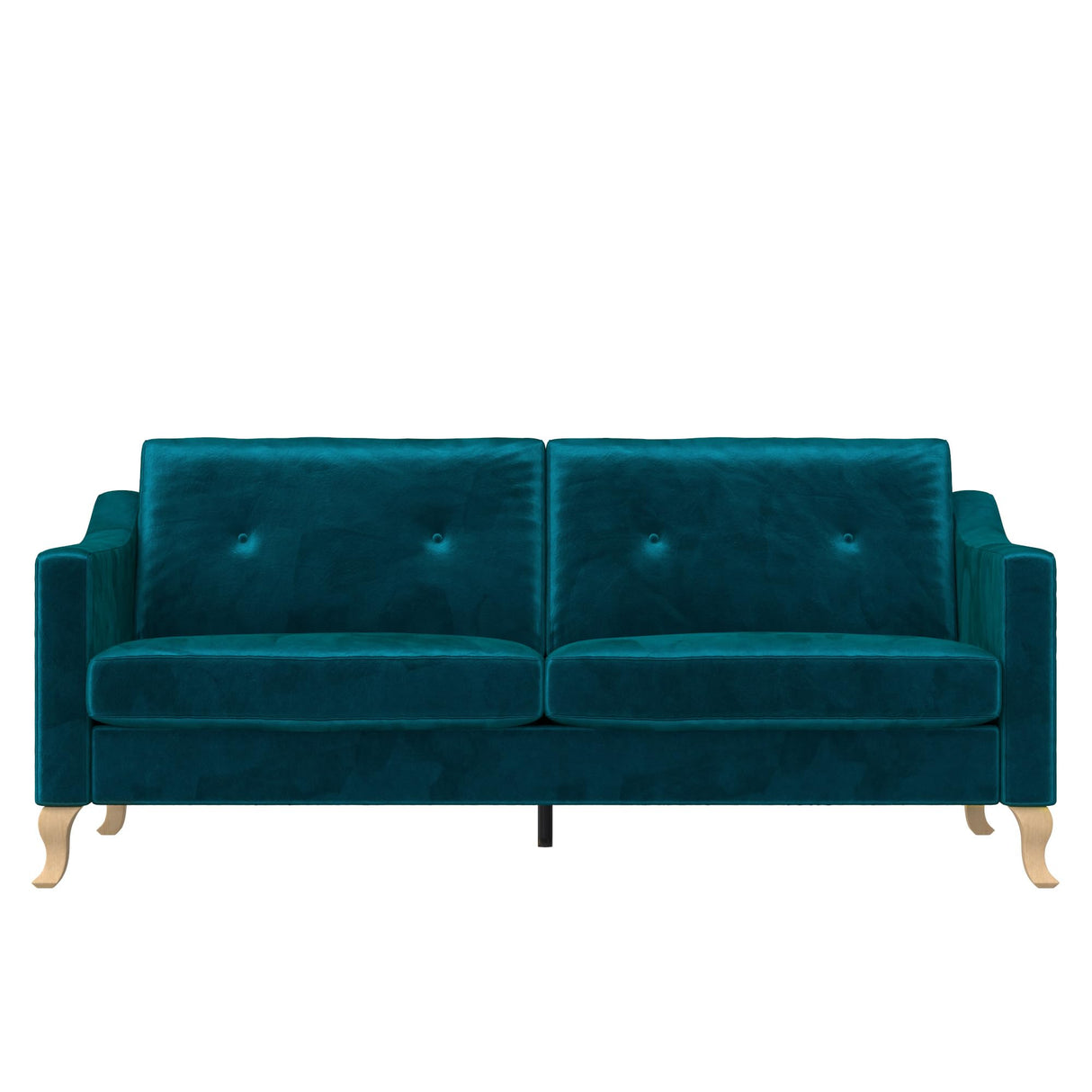 Mr. Kate Tess Sofa with Soft Pocket Coil Cushions, Small Space Living Room Furniture, Green Velvet