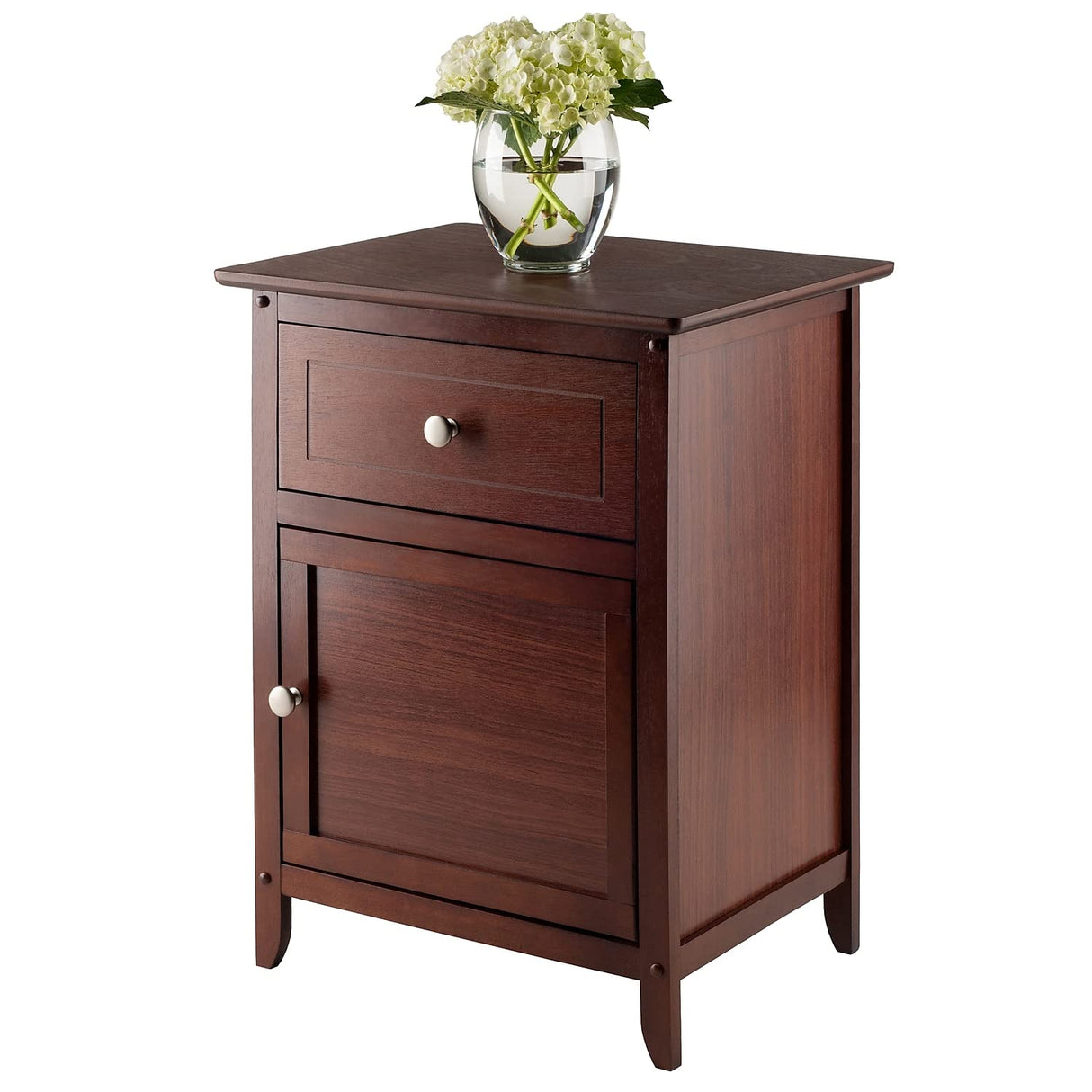 25 x 18.9 x 14.96-Inch Wood Night Stand/Accent Table, Brown (94215)