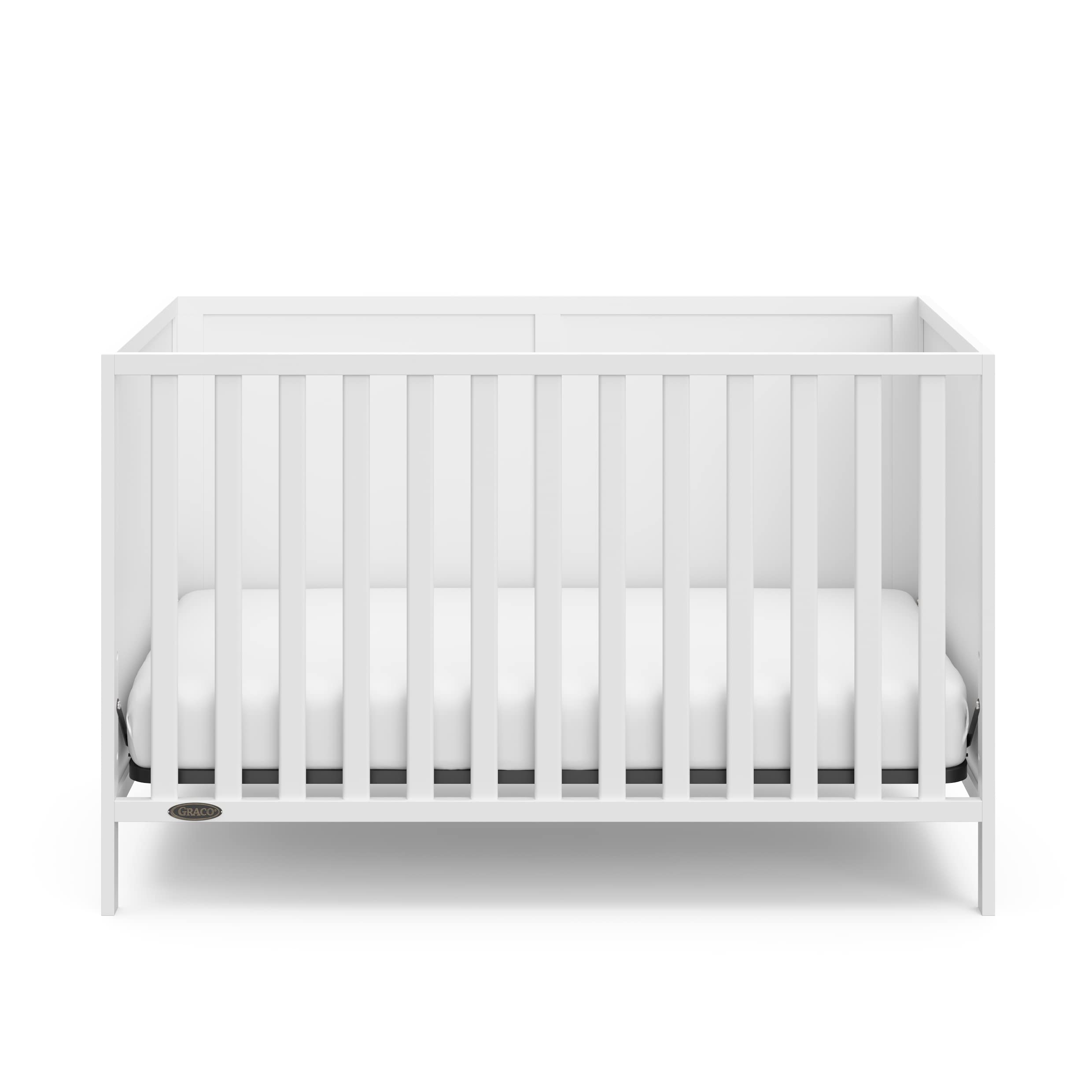 Theo 3-in-1 Convertible Crib (White) - GREENGUARD Gold Certified, Converts to Toddler Bed & Daybed