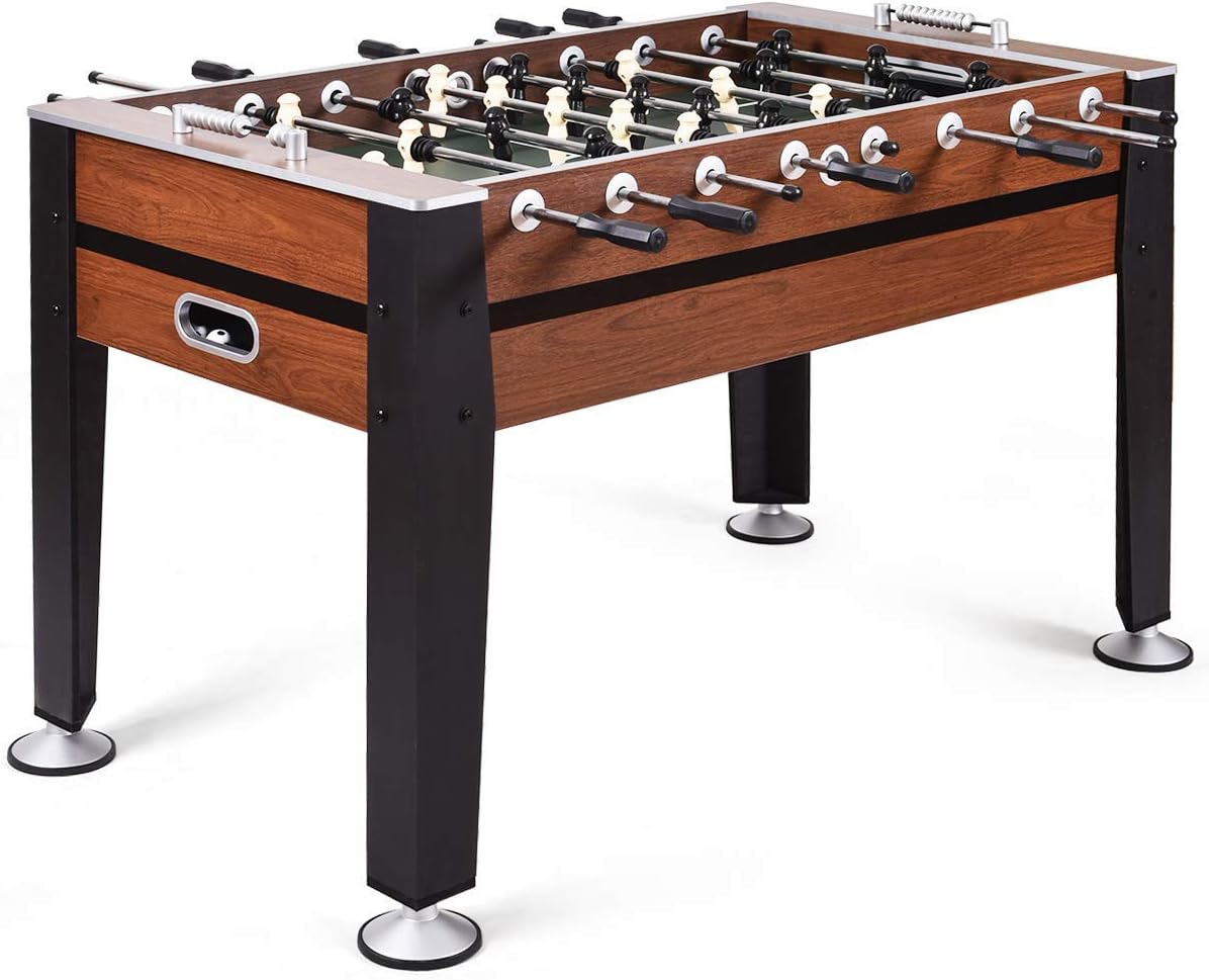 54" Foosball Table, Soccer Game Table Competition Sized Football Arcade for Adults