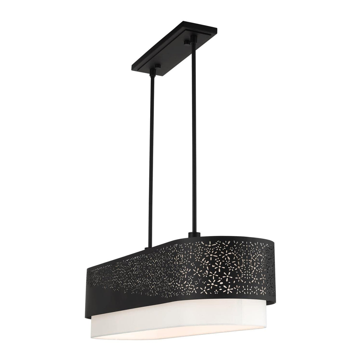 Lighting Noria 6 Light Black Linear Chandelier
