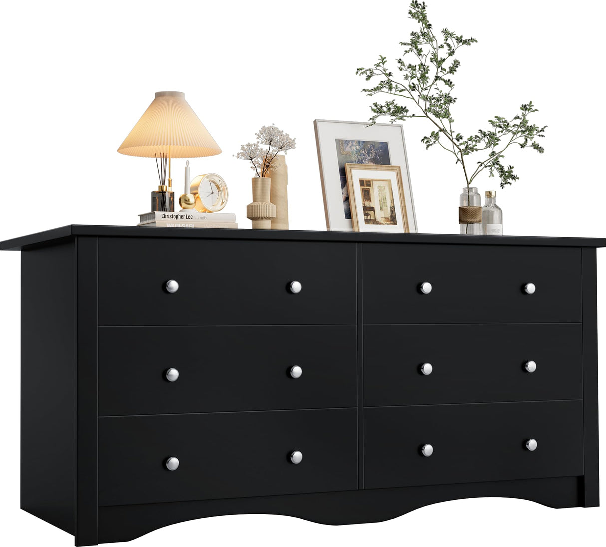 Dresser for Bedroom, 6 Drawer Dressers, Wide Storage Organizer Chest
