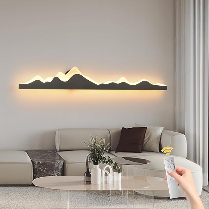 Modern Wall Sconce with Remote Control 43.3inch Dimmable LED Wall Lights Led Wall