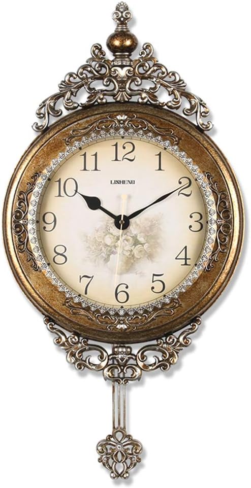 Elegant, Traditional, Decorative, Hand Painted Modern Grandfather Wall Clock Fancy