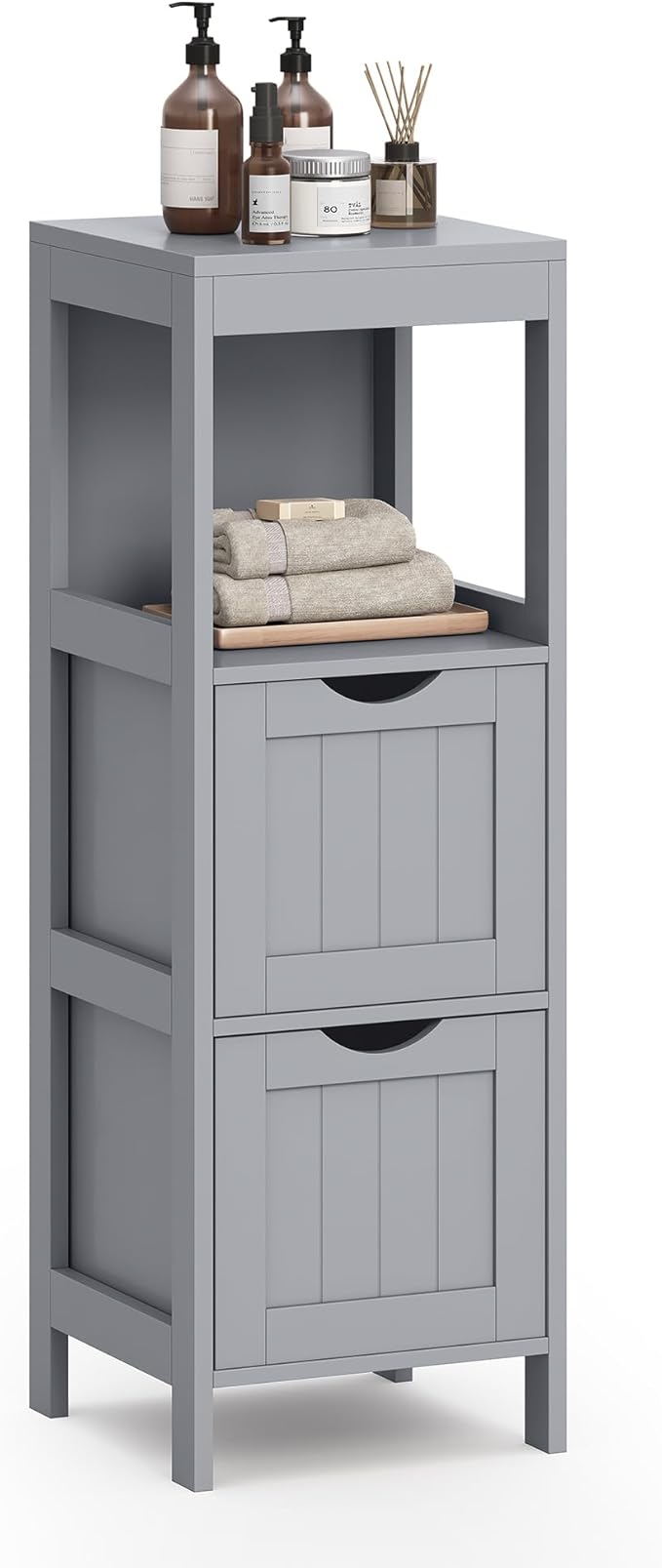 Bathroom Floor Cabinet, Bathroom Storage Organizer Rack Stand