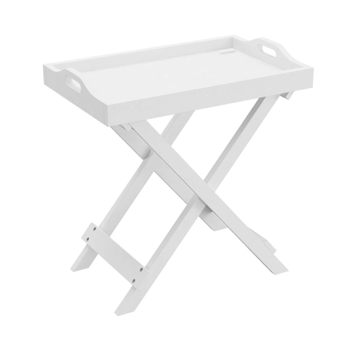 FlexServe Folding TV Tray Table with Removable Tray Top – Modern Side Table