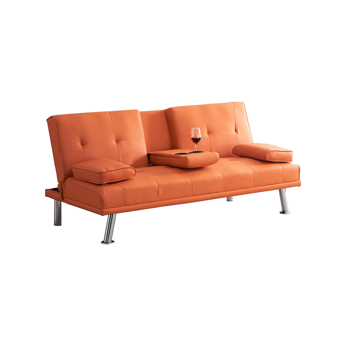 Rose-SF-00540-DX Sofas, 67" W x 31" D x 33" H, Orange