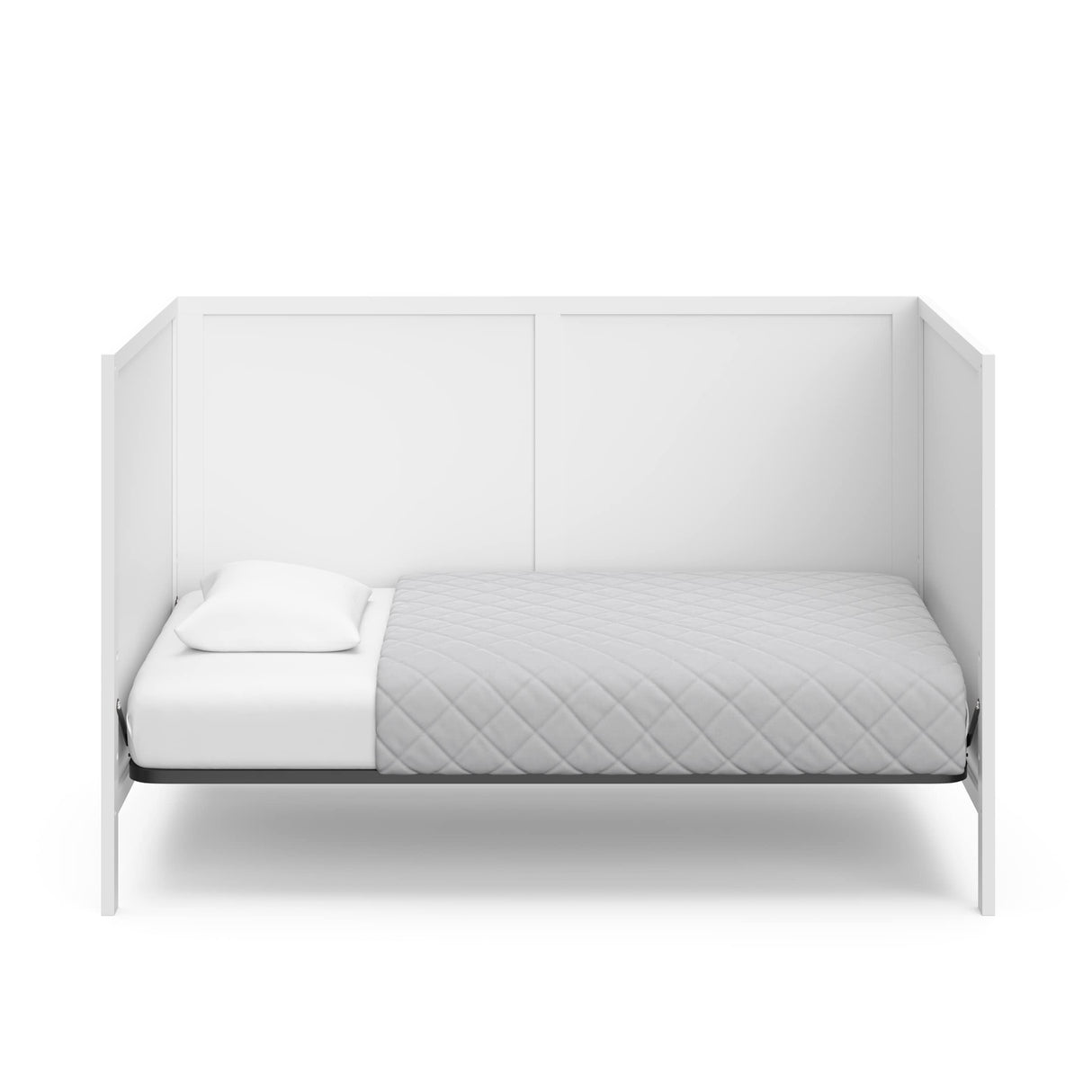 Theo 3-in-1 Convertible Crib (White) - GREENGUARD Gold Certified, Converts to Toddler Bed & Daybed