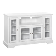 Sideboard Buffet Cabinet with Storage, Kitchen Cabinet Coffee Bar Cabinet with Glass Doors for Living Room, Kitchen, White