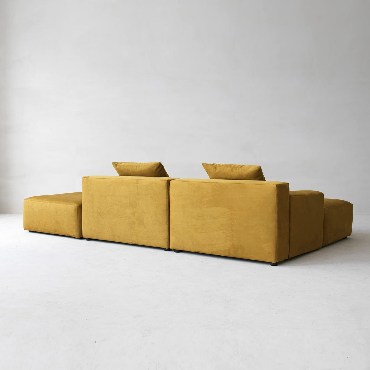 Luxury Modern Modular L-Shape Sectional Sofa Set, 3 Seat Upholstered Couch