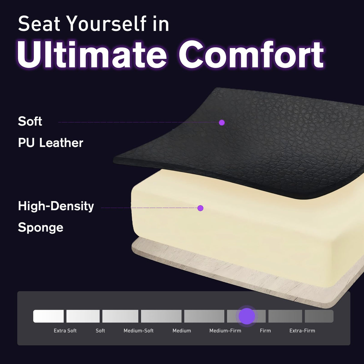 Ergonomic Gaming Chair with Footrest - Reclining Big and Tall Office Chair