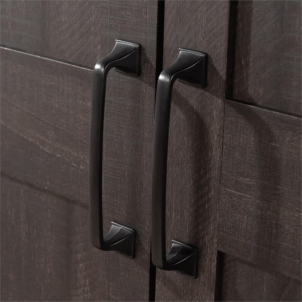 Engineered Wood Storage Cabinet in Blade Walnut Finish