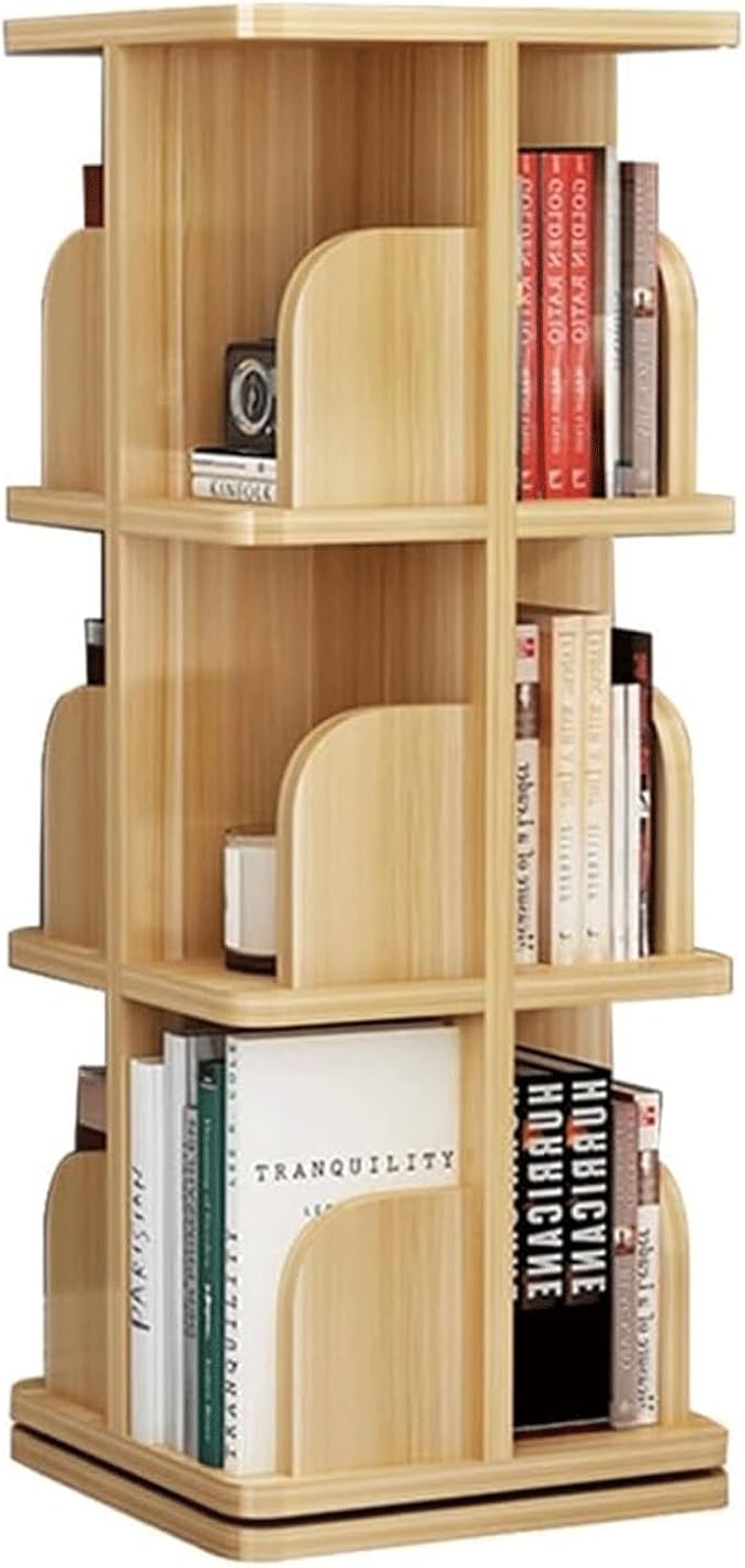 Simple Bookshelf Bookshelf Floor Standing 360° Rotating Bookshelf Living Room Study