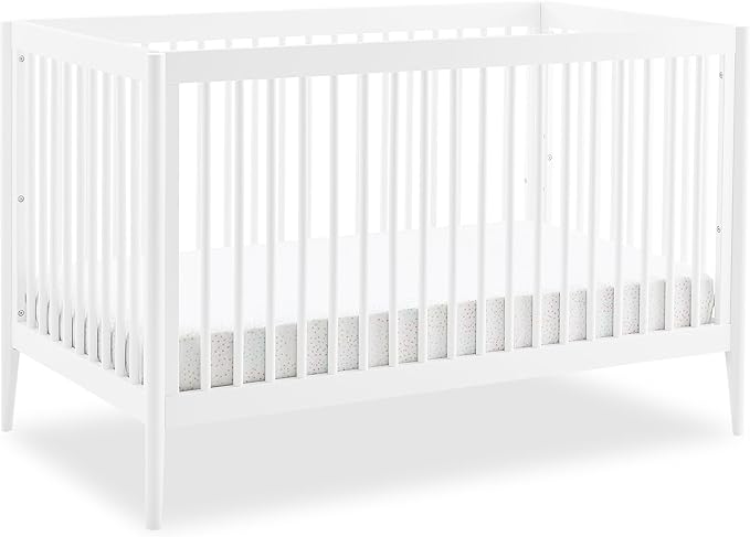 Casey 4-in-1 Convertible Crib - Greenguard Gold Certified, Bianca White