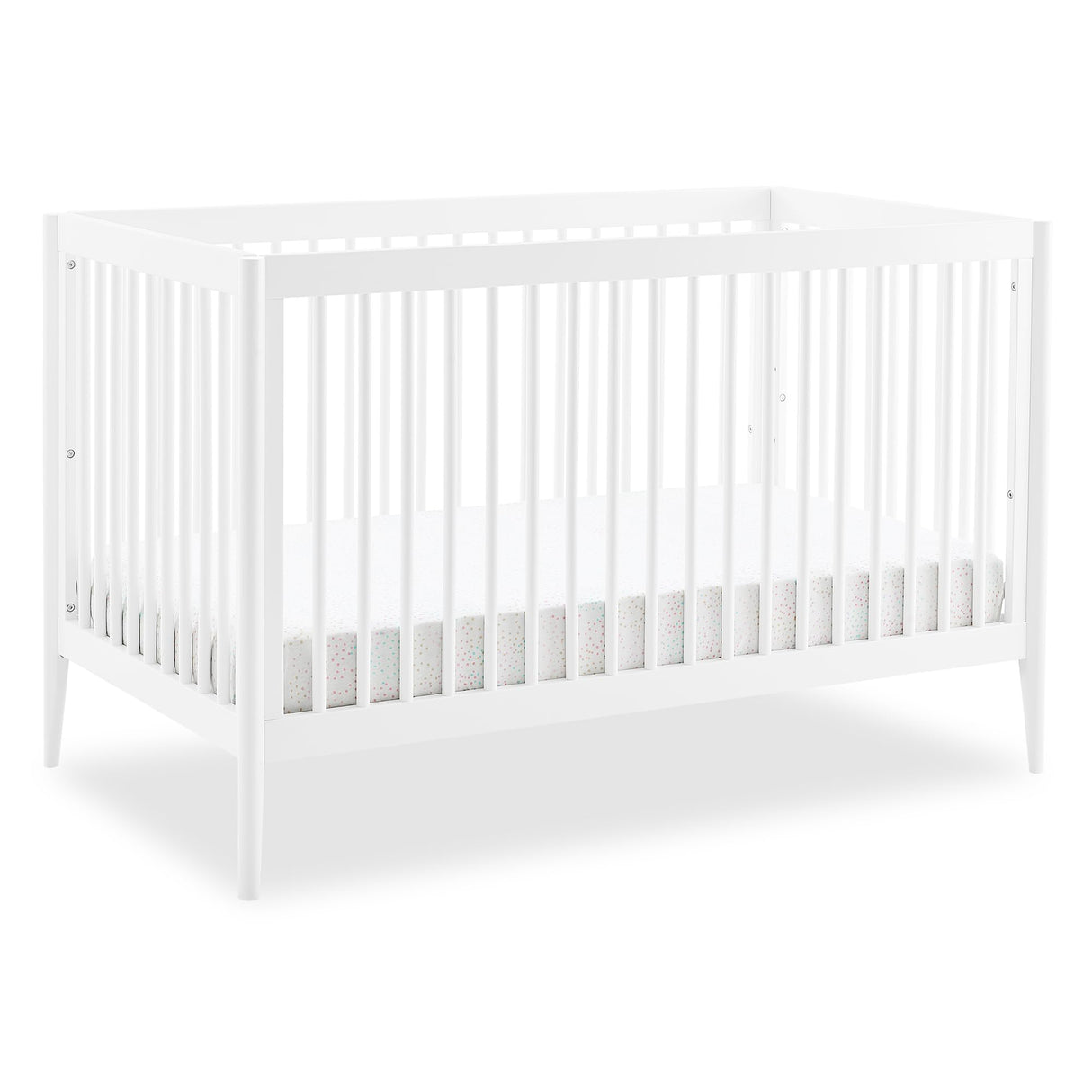 Casey 4-in-1 Convertible Crib - Greenguard Gold Certified, Bianca White