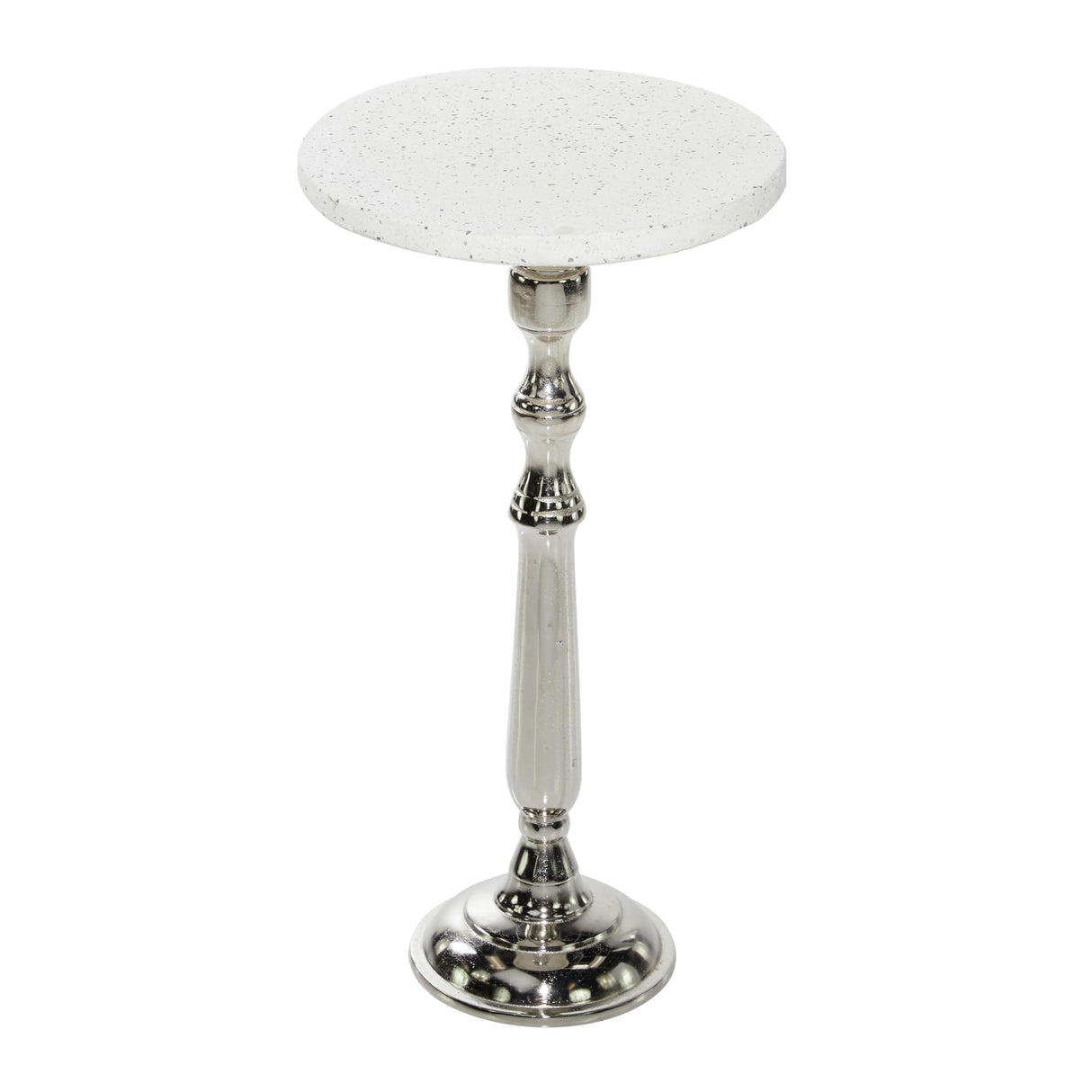 79 Terrazzo Stone Side End Accent Table End Table with Marble Top, Side Table 13" x 13" x 25"
