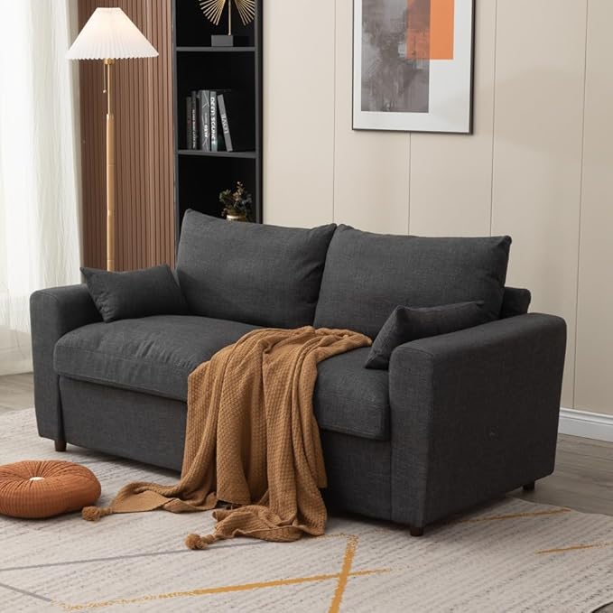 Loveseat Sofa 2 Seater and 3 Seater Modern Couch, Fabric Couch