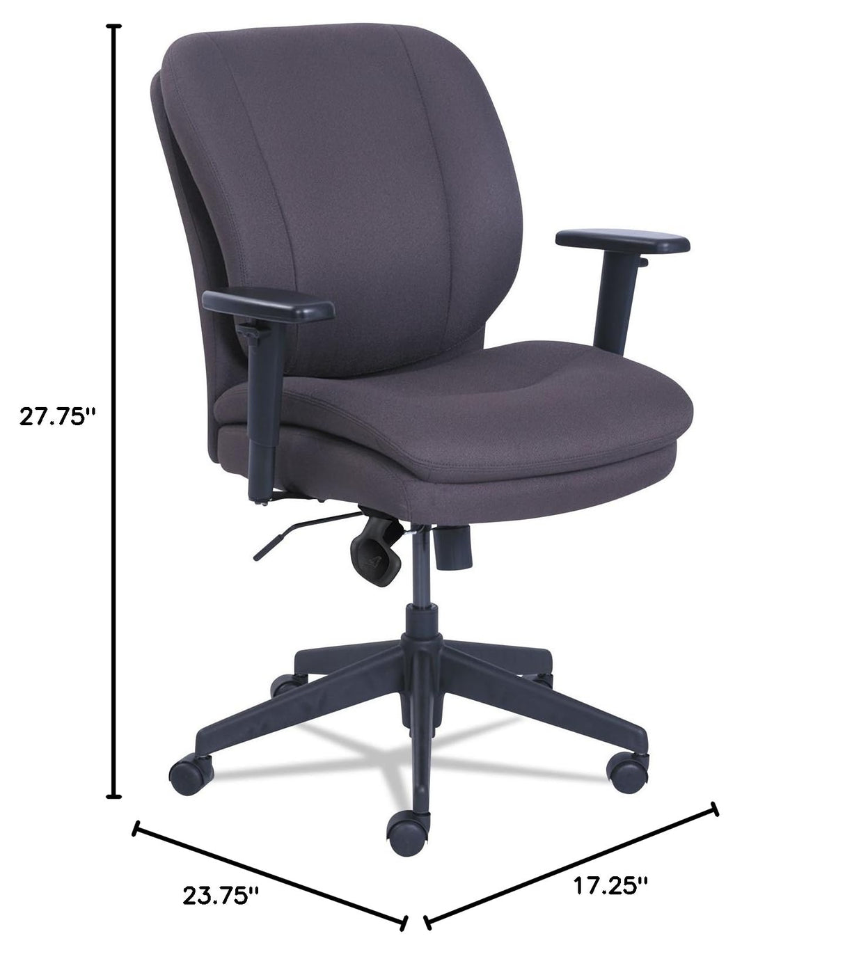 Cosset Ergonomic Task Chair - Adjustable Height Office Chair, 275 lb Capacity