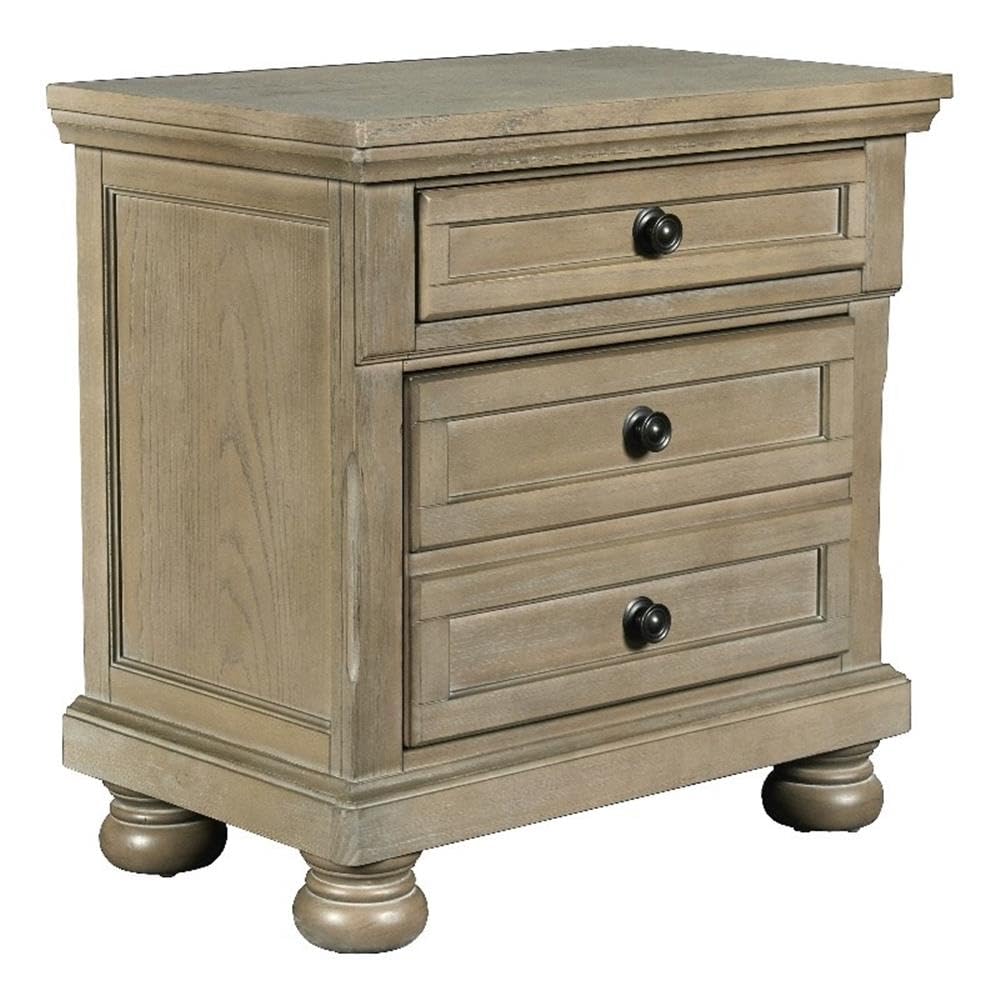 Allegra Nightstand, Pewter