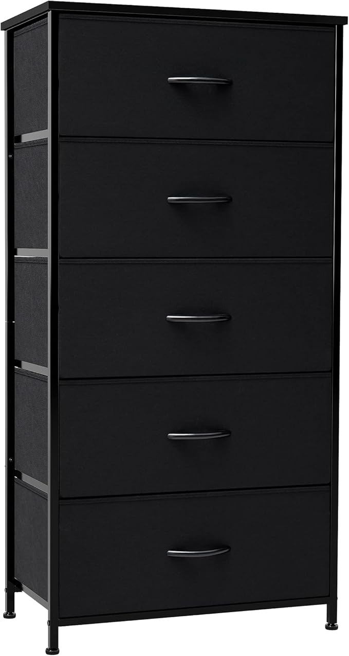 Vertical Dresser Storage Tower - Sturdy Steel Frame
