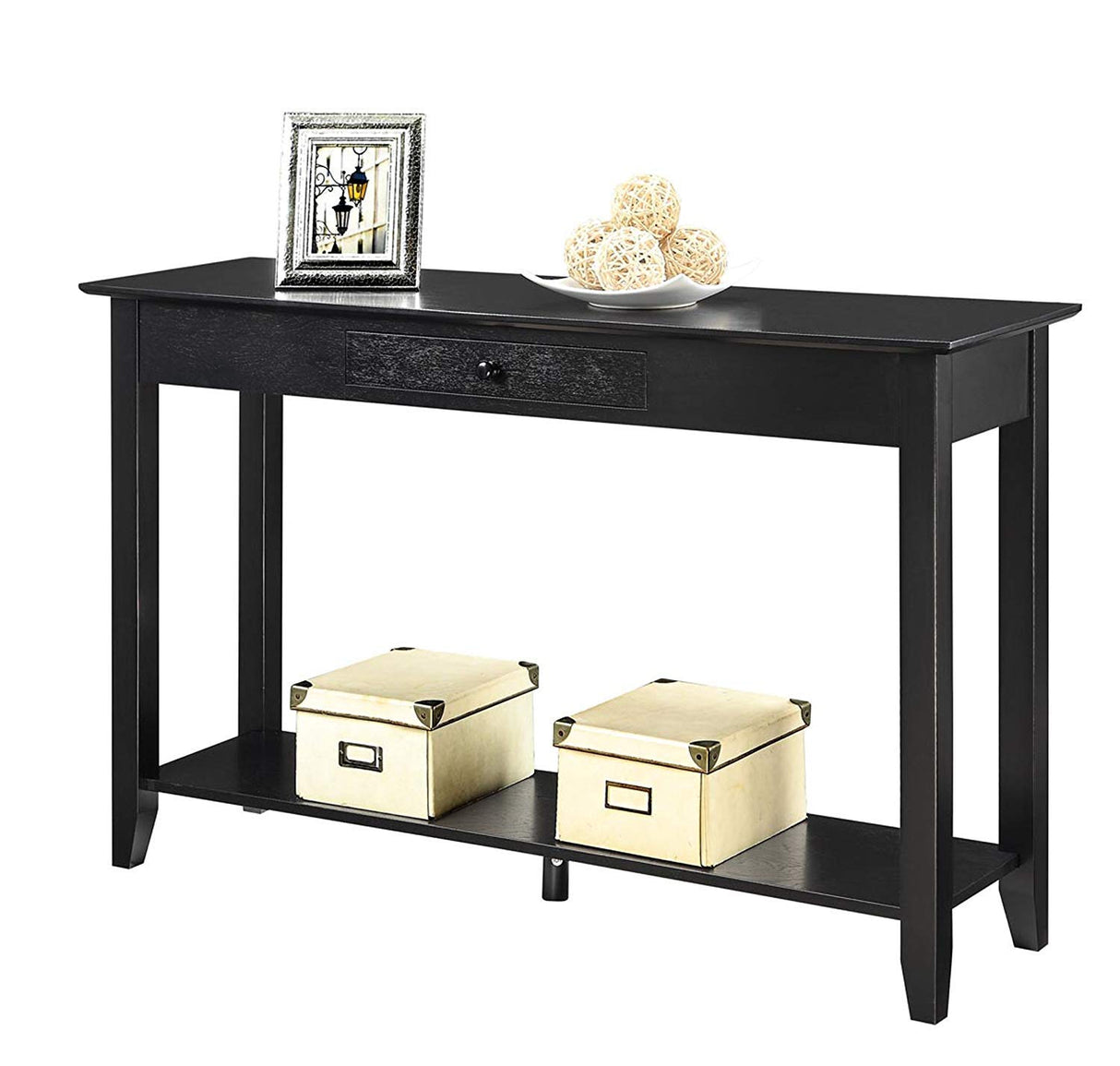 American Heritage 1 Drawer Console Table with Shelf,