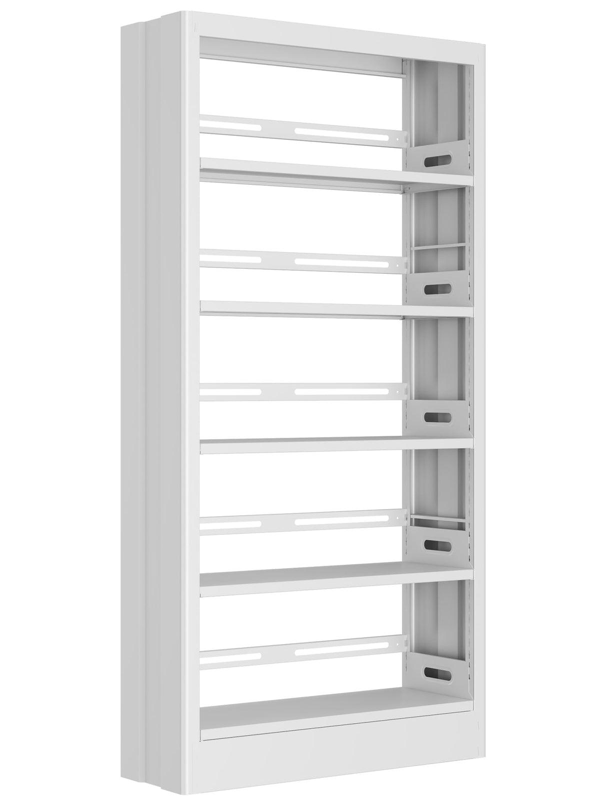 Bookcase,71" Tall Metal Bookshelf,5-Tier Open Bookshelves with Adjustable Storage Shelves