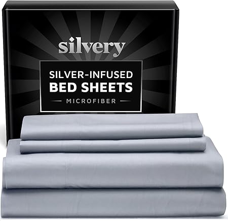 Silver Infused Bed Sheets Set - Made from Extra Soft 120 GSM