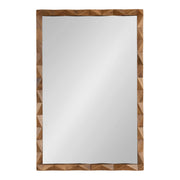 Endicott Modern Geometric Rectangle Wall Mirror, 24 x 36, Natural Rustic