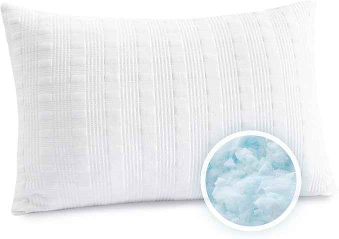Cooling Pillows for Sleeping Standard Size Set of 2,Shredded Memory Foam Bed Pillow