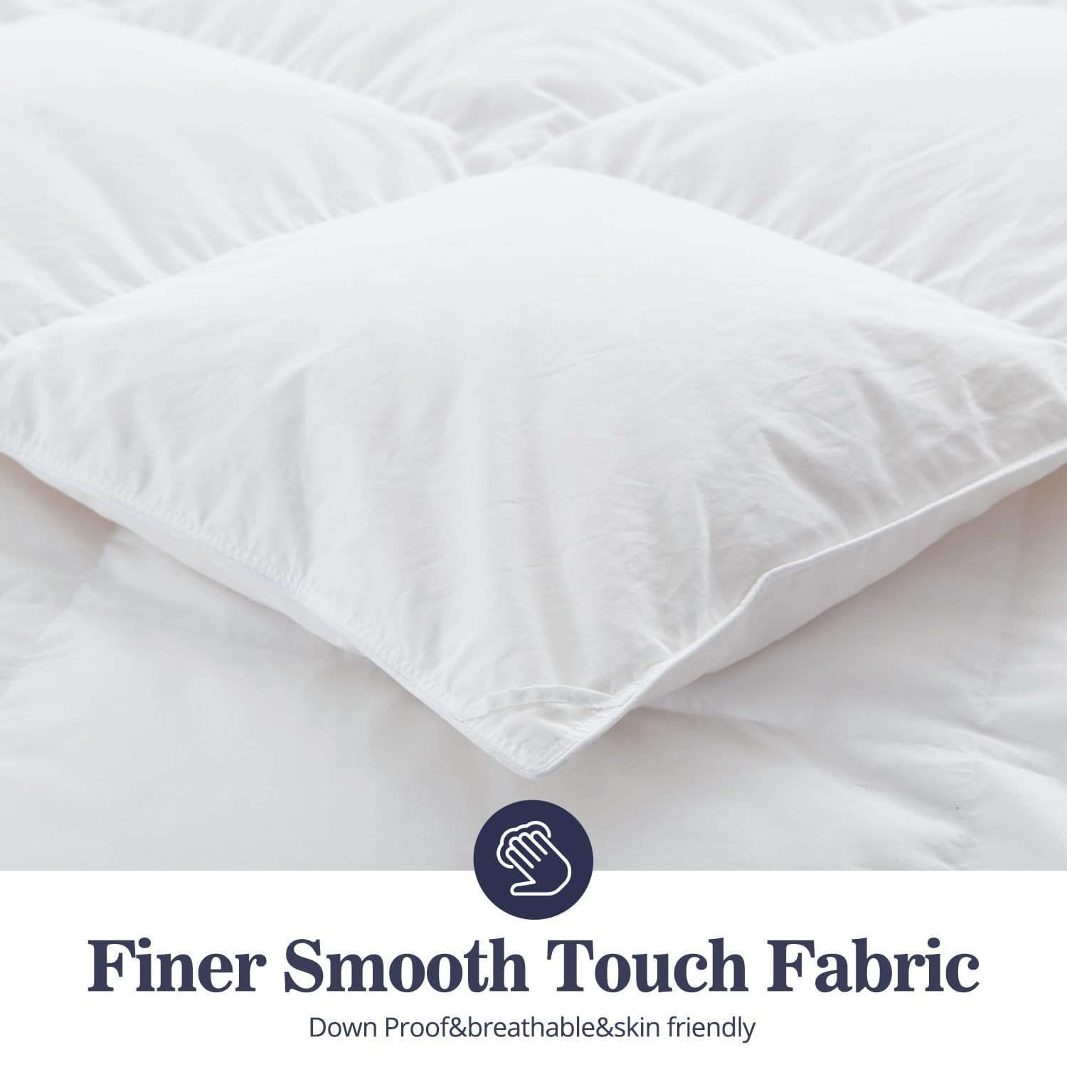 Ultra-Soft Down Feather Comforter King Size,Luxurious Hotel Collection