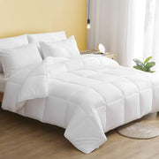 100% Cotton Fabric Covered Lightweight Down Alternative Comforter King