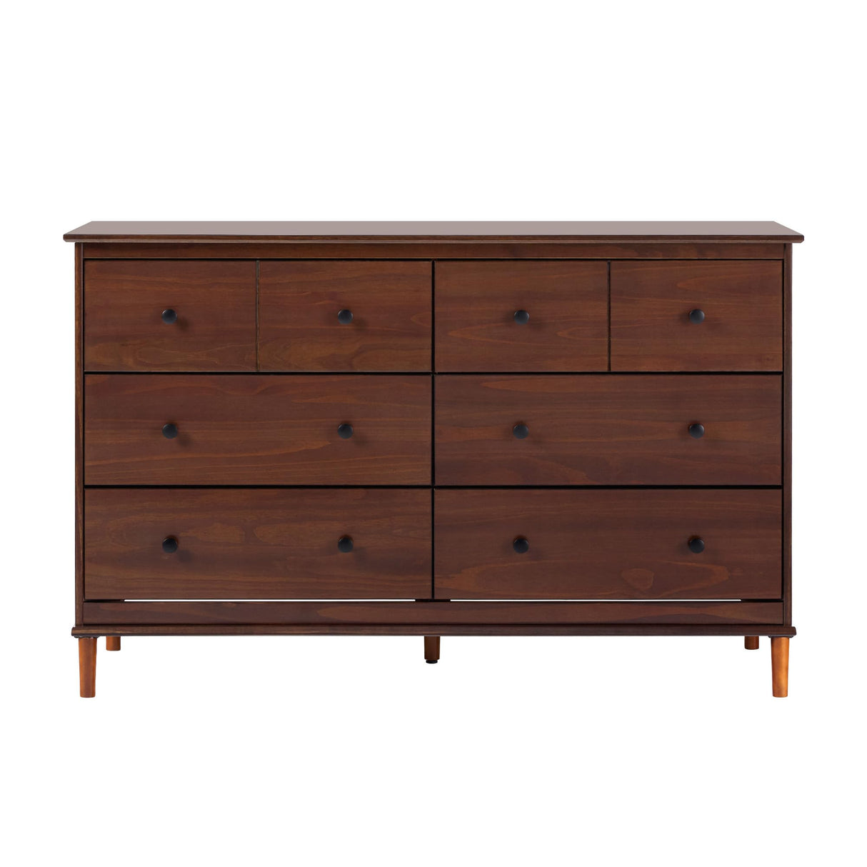 Modern 6-Drawer Solid Wood Dresser Bedroom Storage