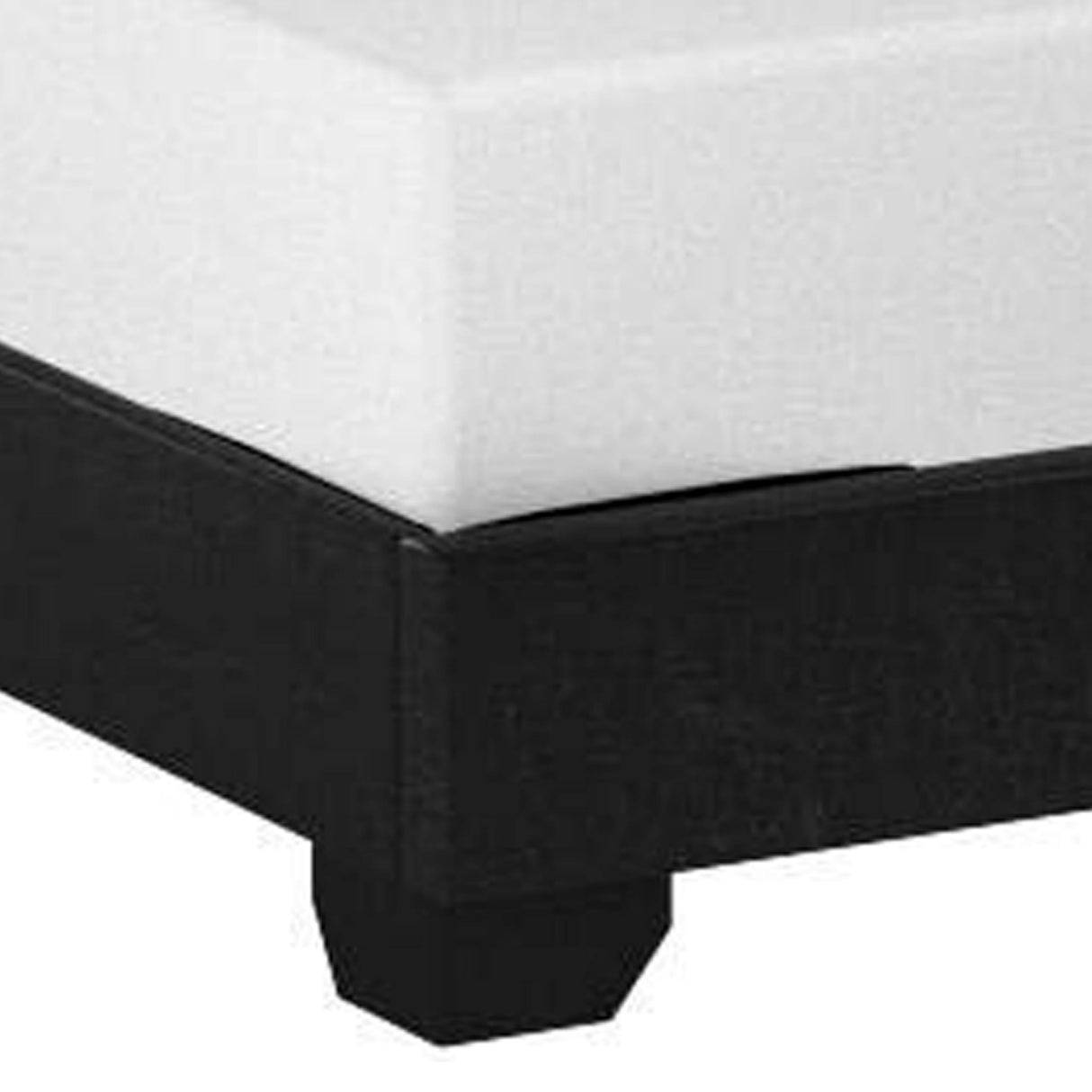 Shirin Full Size Bed, Wood, Nailhead Trim, Upholstered Headboard