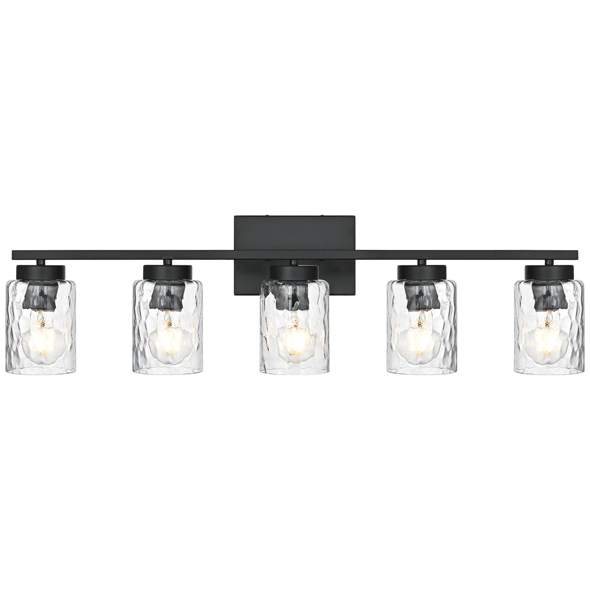 5 Light Bathroom Vanity Lighting Fixtures Farmhouse Black Wall Lamp Light