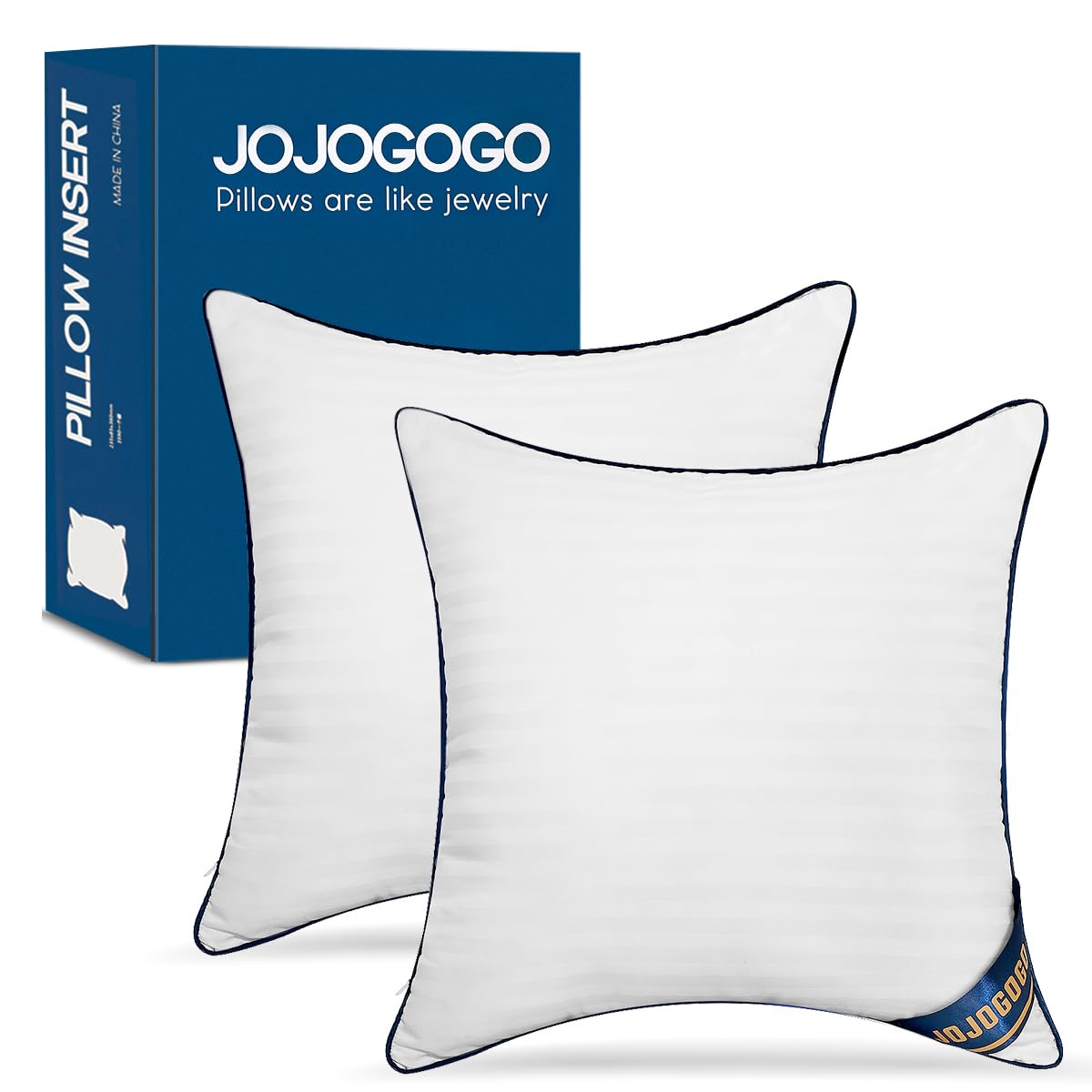 20x20 Throw Pillow Inserts Set of 2, 20 x 20 Decorative Square Large Pillow Inserts