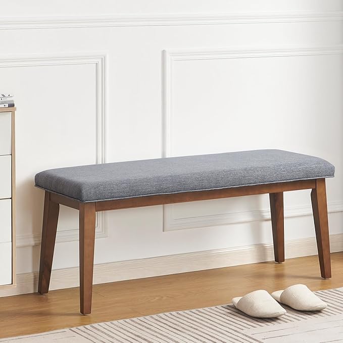 Upholstered Bench for Bedroom End of Bed,42.5-inch Entryway Bench