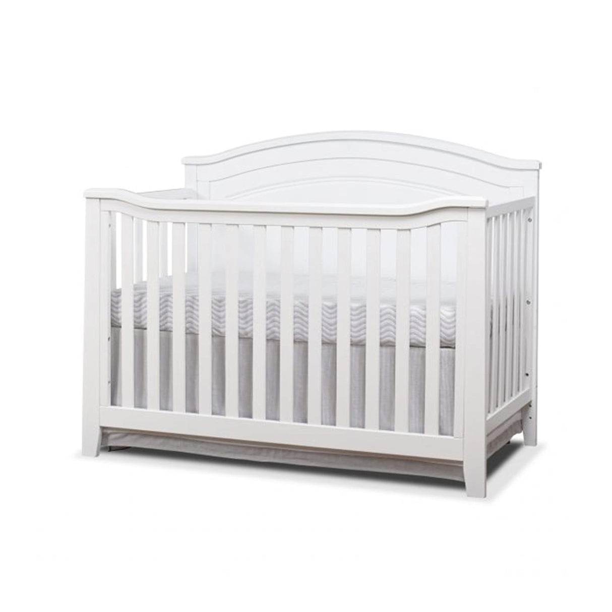 Berkley Round Top Crib, Classic 4-in-1 Convertible Crib, Made of Wood, Non-Toxic Finish