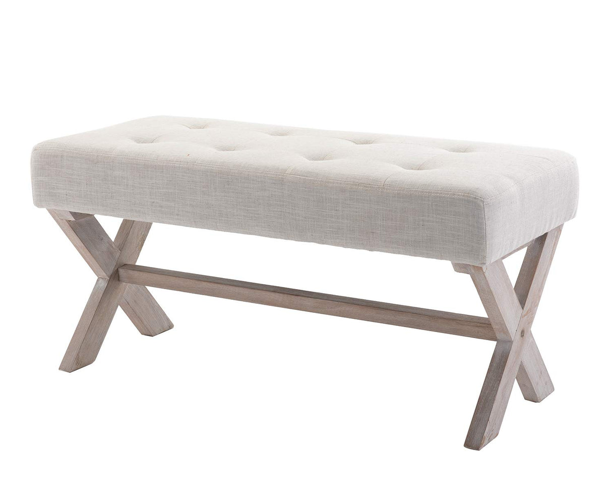 Fabric Upholstered Entryway Bench Seat, 36 inch Bedroom Bench