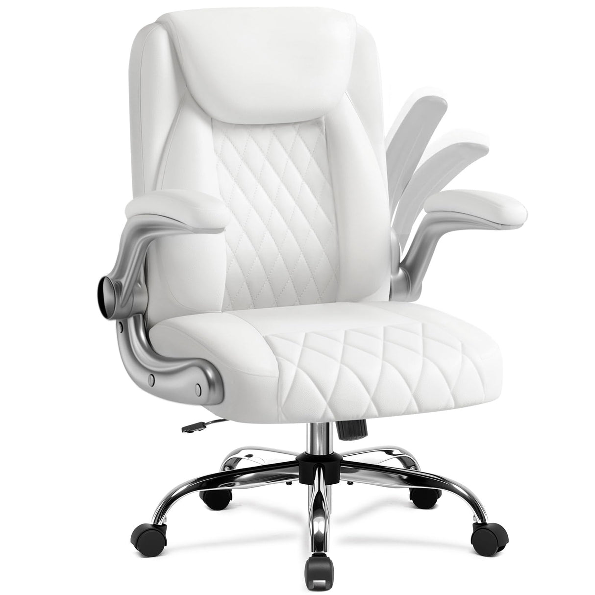 Ergonomic Office Chair with Flip-Up Arms & Lumbar Support